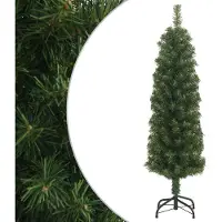 Prolenta Maison Exclusive - Künstlicher Weihnachtsbaum Schlank mit Ständer Grün 150 cm PVC