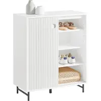 SoBuy FSB62-W Schuhschrank Küchenschrank Sideboard Kommode Aufbewahrungsschrank