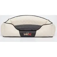 HOBBYDOG Hundekissen Hundebett Hundekorb Hundesofa für Haustier Hunde Waschbar - Elite - 110 x 84 x 30 cm [Größe: XXL] - Beige