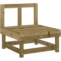 vidaXL Garten-Mittelsofa Kiefernholz Imprägniert