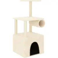 Syfax Kratzbaum mit Sisal-Kratzsäulen Creme 109,5 cm