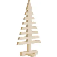 vidaXL Möbel Weihnachtsbaum Holz zum Schmücken 60 cm Massivholz Kiefer - Künstliche Weihnachtsbäume CLORIS3302338