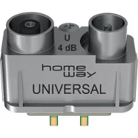 Homeway HW-ET2 SAT/BK/FM Koaxmodul Anschlussdämpf.4dB HAXHSM-G0200-C002