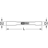 Ks Tools 117.1389, Buchse, 1/2", Metrisch, 1 Kopf/Köpfe, 32 mm, Chrom-Vanadium-Stahl