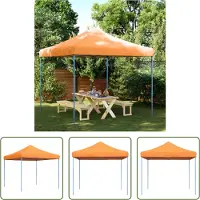 The Living Store Partyzelt Faltbar Pop-Up Orange 292x292x315 cm