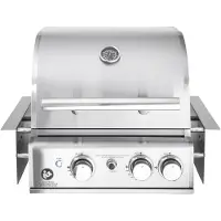 All'Grill Einbau-Gasgrill CHEF S Edelstahl Built-In Air System, 2 Brenner, Backburner 100959