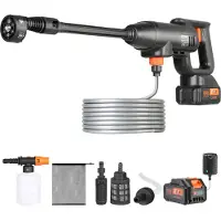 Vevor Akku Hochdruckreiniger Kabellos Wasser Druckreiniger Spritzpistole Druckreinigerpistole (220W 21V