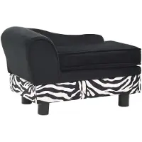 Syfax Hundesofa Schwarz 57x34x36 cm Plüsch