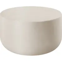 TecTake Runder Couchtisch Ronan 80 x 39,5 cm
