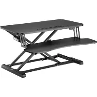 Logilink Sit-stand desk converter, single motor, w/ keyboard tray, black