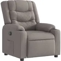 Syfax Relaxsessel Taupe Stoff
