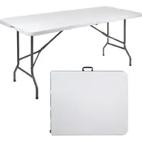 Greenblue Klapptisch Falttisch Camping Tisch Campingtisch Gartentisch Buffettisch mit Traggriff 180x75x74cm max. 150kg