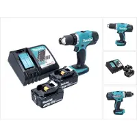 Makita DDF 453 RF Akku Bohrschrauber 18 V 42 Nm + 2x Akku 3,0 Ah + Ladegerät