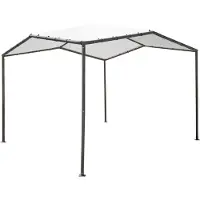 ShelterLogic Stahl Pavillon Canopy Pacifica 1010 Hellgrau 300x300 cm