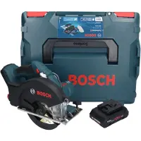 Bosch GKM 18V-50 Professional Akku Metall Handkreissäge 18 V 136 mm Brushless + 1x ProCORE Akku 4,0 Ah + L-Boxx - ohne Ladegerät