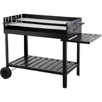Tepro Holzkohlegrill Grillwagen Atlanta, Grillfläche: ca. 98 x 56 cm