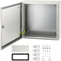 Vevor NEMA-Stahlgehäuse, 20 x 20 x 6\'\' NEMA 4X-Stahl-Schaltkasten, IP66 wasser- und staubdicht, elektrischer Anschlusskasten für den Außen-/Innenbereich, mit Montageplatte