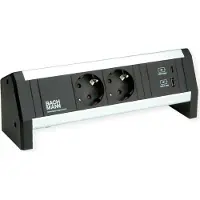 Bachmann DESK 2xSchutzkontakt 1xUSB A&C, USB Charger 22W Charger, GST18