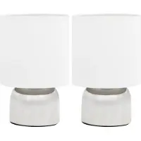 vidaXL Tischlampen 2 Stk. Touch-Sensor Weiß E14