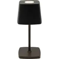 Luxus Europe - Tischlampe Touch Aimée Schwarz - Kabellose LED-Tischlampe für den Innenbereich – USB-C wiederaufladbar