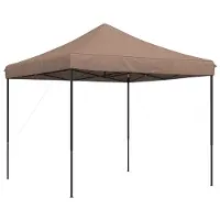 Syfax Partyzelt Faltbar Pop-Up Braun 292x292x315 cm