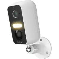 Beafon , Smart Home, Safer 3L, schwenkbare Überwachungskamera für den Außenbereich mit LED Licht, 3MP Super HD Kamera, IP65 Schutz gegen Strahlwasser und Staubdicht, weiß, Netzwerk 2,4G, WiFi