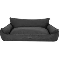 Sellbee Hundebett Hundekorb Hundesofa Hundekissen Tierbett Schlafplatz Hundematratze für Haustier Hunde Waschbar - Joker - 82 x 63 cm [Größe: XL] - Schwarz Ökoleinen