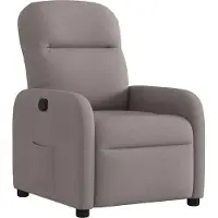 Syfax Relaxsessel Taupe Stoff, manuell verstellbar, gepolstert, 66x88x95 cm (B x T x H)