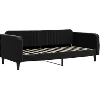 Syfax Tagesbett Schwarz 90x190 cm Samt