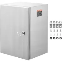 Vevor Schaltschrank, 40 x 30 x 25 cm, Elektrogehäuse aus Edelstahl 304, wandmontiertes Gehäuse für elektrische und elektronische Geräte für den Außenbereich, IP66 wasserdicht