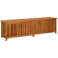 The Living Store Garten-Aufbewahrungsbox 200x50x58 cm Massivholz Akazie