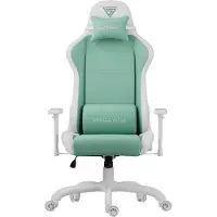 Sense7 Gamingstuhl Spellcaster FUKU Schwarz - Ergonomischer Bürostuhl Schreibtischstuhl bis 150 kg mit Wippfunktion Chefsessel PC Sessel
