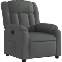 Sonstiges Sessel dunkelgrau Stoff 78 x 92 x 98 cm (B x T x H) mit manueller Liegefunktion