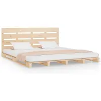 Syfax Massivholzbett ohne Matratze 135x190 cm Kiefernholz