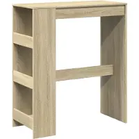 vidaXL Bartisch mit Regal Sonoma-Eiche 90x40x103,5 cm Holzwerkstoff