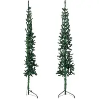 Prolenta Maison Exclusive - Künstlicher Halb-Weihnachtsbaum mit Ständer Schlank Grün 150 cm