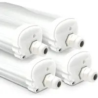 HOFTRONIC™ LED Feuchtraumleuchte 120cm 36W 4320lm IP65 4000K Weiß 120cm 4er Set