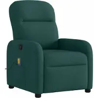 Syfax Massagesessel Dunkelgrün Stoff