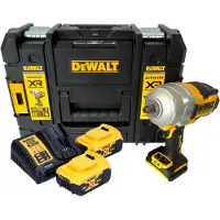 DeWalt DCF 961 P2T Akku Schlagschrauber 18 V 1632 Nm 1/2" Brushless + 2x Akku 5,0 Ah + Ladegerät + TSTAK