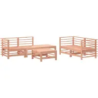 vidaXL 6-tlg. Garten-Lounge-Set Massivholz Douglasie