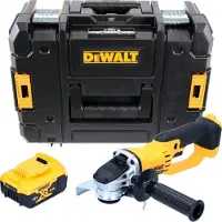 DeWalt DCG 412 NT Akku Winkelschleifer 18 V 125 mm + 1x Akku 5,0 Ah + TSTAK - ohne Ladegerät