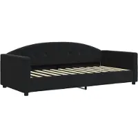 Syfax Tagesbett Schwarz 90x190 cm Samt