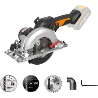 WORX Akku-Handkreissäge "WX531.9 NITRO" für präzise Schnitte in Holz, Metall, PVC uvm., ohne Akku & Ladegerät