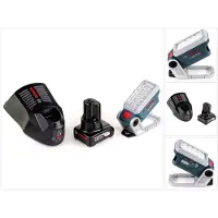 Bosch Akku Lampe GLI 12V-330 DeciLED + 1x 6,0 Ah Akku + Ladegerät