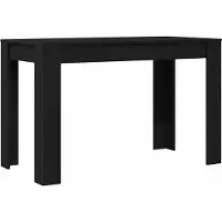 vidaXL Esstisch Schwarz Eichen-Optik 120x60x76 cm Holzwerkstoff