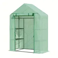 Floordirekt Gewächshaus Harrest Langlebiges, UV-beständiges Foliengewächshaus 73 x 143 x 195 cm