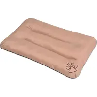 Syfax Strapazierfähiges Hundebett für Hunde & Katzen XL Beige Wasserabweisend Handwaschbar 100x70x8 cm