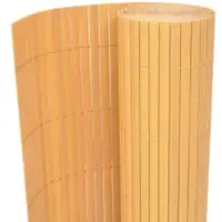 vidaXL Gartenzaun Doppelseitig 90x400 cm Gelb