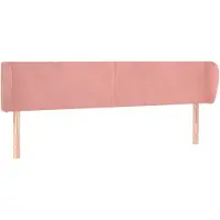 Syfax Kopfteil mit Ohren Rosa 163x23x78/88 cm Samt