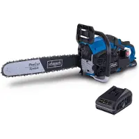 Scheppach Benzin-Kettensäge PCS56E - 3,1 PS / 2,3 kW 2-Takt-Benzinmotor | 20" / 51 cm ProCut-Schwert und -Kette